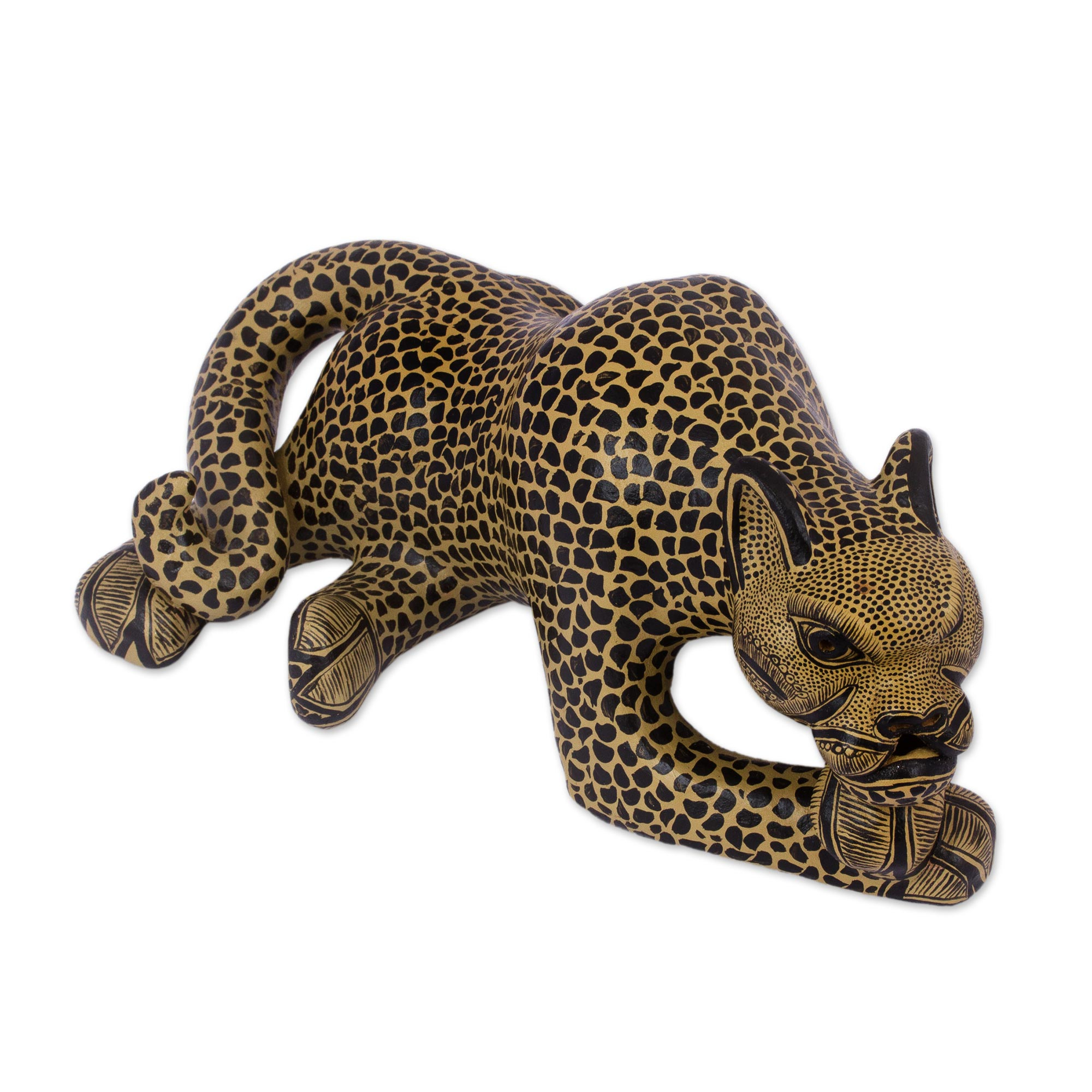 porcelain jaguar figurine