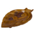 Onyx catchall, 'Handy Leaf in Brown' - Handcrafted Leaf-Shaped Onyx Catchall in Brown from Mexico thumbail
