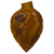 Onyx catchall, 'Handy Leaf in Brown' - Handcrafted Leaf-Shaped Onyx Catchall in Brown from Mexico (image 2d) thumbail