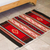 Zapotec wool area rug, 'Fiesta in the Night' (2x3.5) - Red and Black Zapotec Handwoven Wool Accent Rug (2 x 3.5)