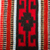 Zapotec wool area rug, 'Fiesta in the Night' (2x3.5) - Red and Black Zapotec Handwoven Wool Accent Rug (2 x 3.5)