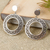 Sterling silver hoop earrings, 'Zigzag Rings' - Zigzag Motif Sterling Silver Dangle Earrings from Mexico