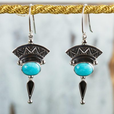 Turquoise dangle earrings, History and Culture