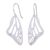 Sterling silver dangle earrings, 'Lovely Wings' - Sterling Silver Butterfly Wing Dangle Earrings from Mexico (image 2a) thumbail