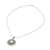 Turquoise pendant necklace, 'Zigzag Corona' - Zigzag Motif Turquoise Pendant Necklace from Mexico (image 2d) thumbail