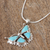 Sterling silver pendant necklace, 'Hope Soars' - Sterling Silver Butterfly Pendant Necklace (image 2b) thumbail