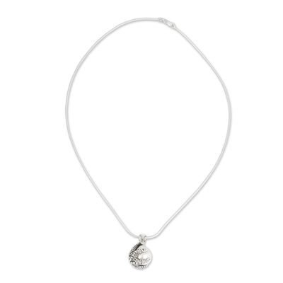 Cultured pearl pendant necklace, 'Loving Starfish' - Cultured Pearl Starfish Pendant Necklace from Mexico