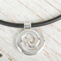 Taxco Sterling Silver Spiral Pendant Necklace from Mexico - Spiral to ...