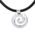 Sterling silver pendant necklace, 'Spiral to Infinity' - Taxco Sterling Silver Spiral Pendant Necklace from Mexico (image 2d) thumbail