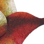 Steel wall sculpture, 'Delightful Hummingbird' - Artisan Handcrafted Hummingbird Steel Wall Sculpture