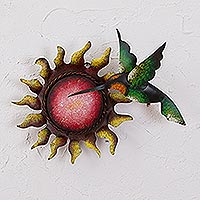 Featured review for Steel wall sculpture, Blooming Sunflower
