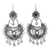 Kronleuchter-Ohrringe aus Sterlingsilber - Ohrringe aus Sterlingsilber mit Blumen- und Vogelmotiv aus Mexiko