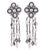 Cultured pearl waterfall earrings, 'Pearl Stream' - Cultured Pearl and Sterling Silver Waterfall Earrings