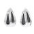 Sterling silver drop earrings, 'Twilight Rain' - Sterling Silver and Black Teardrop Modern Earrings thumbail