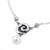 Cultured pearl pendant necklace, 'Elegant Whirl' - Cultured Pearl and Sterling Silver Pendant Necklace (image 2d) thumbail