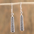 Sterling silver dangle earrings, 'Sign of Destiny' - Handcrafted Sterling Silver Dangle Earrings from Mexico