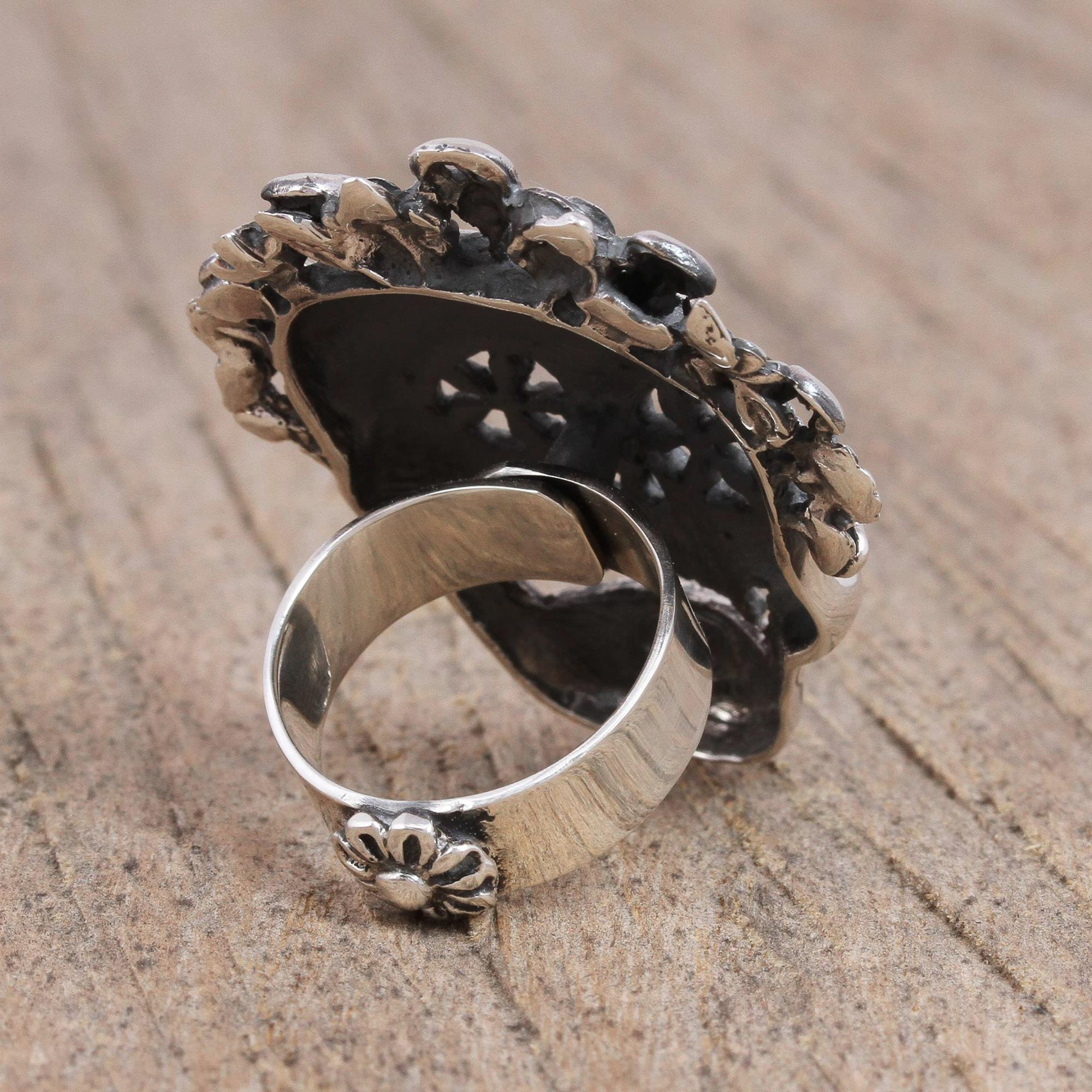 UNICEF Market | Catrina Skull Sterling Silver Cocktail Ring from Mexico ...