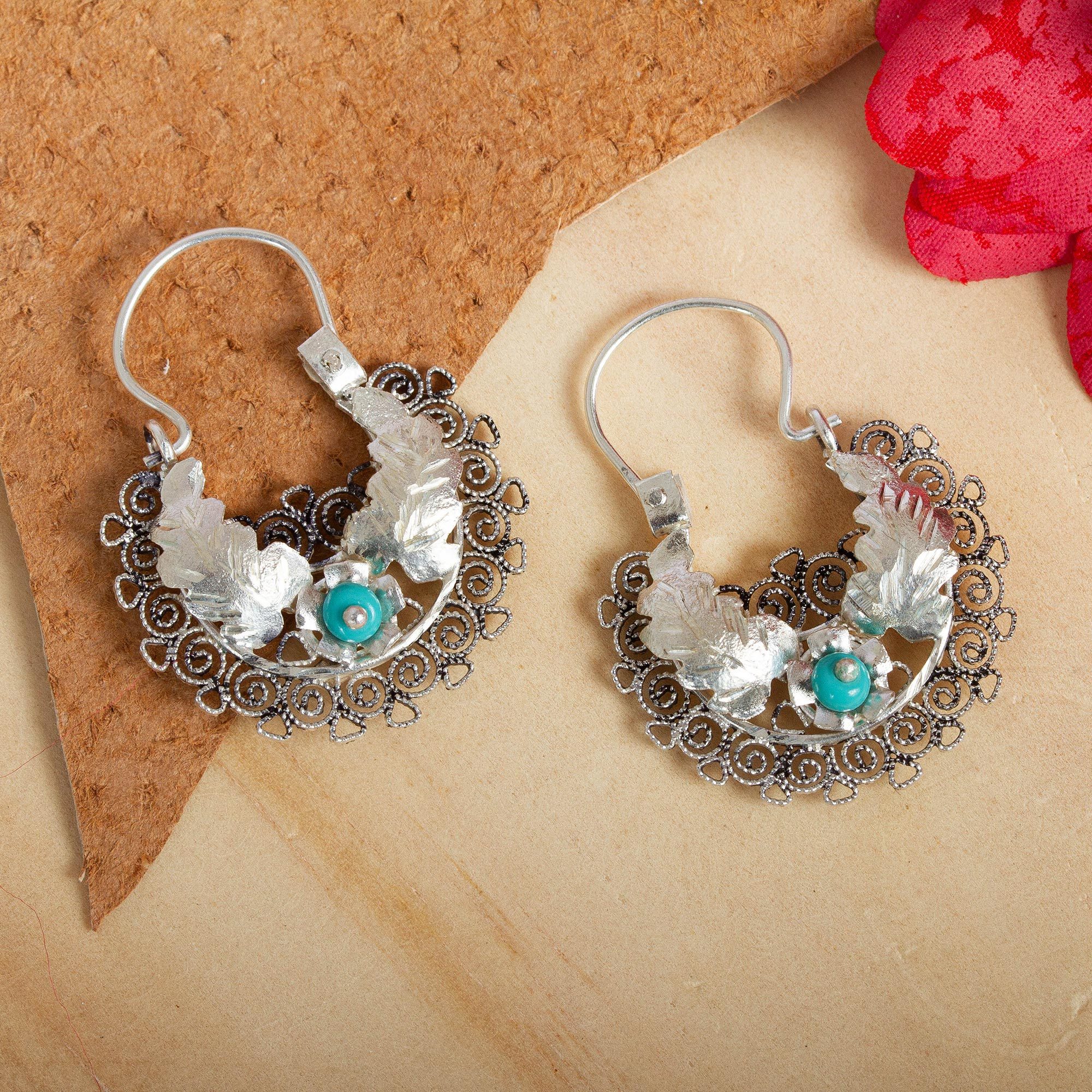 Filigree earrings Large earrings Filigree Jewelry Bohemian earrings Boho jewelry Gypsy earrings Beaded Jewelry Dangle earrings Gift under 10