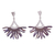 Titanium dangle earrings, 'Dragon Betta Fins' - Handcrafted Titanium Dangle Earrings from Mexico