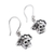 Sterling silver dangle earrings, 'Horseman Catrin' - Sterling Silver Day of the Dead Dangle Earrings from Mexico (image 2b) thumbail