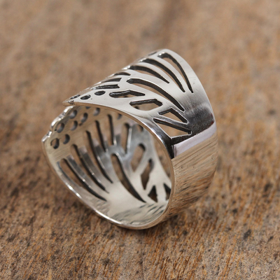 Butterfly Wing Sterling Silver Wrap Ring from Mexico - Gossamer Wings ...