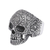 Sterling silver dome ring, 'Skull of Life' - Sterling Silver Skull Ring from Mexico (image 2d) thumbail