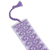 Lesezeichen aus Baumwolle - Handgefertigtes weiß und lila besticktes Lesezeichen aus Baumwolle