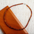 Bernsteinfarbene Perlenkette, 'Honey Dew'. - Lange Halskette mit natürlichen mexikanischen Bernsteinperlen
