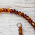 Amber beaded necklace, 'Honey Dew' - Natural Mexican Amber Beaded Strand Long Necklace (image 2c) thumbail