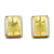 Amber drop earrings, 'Misty View' - Rectangular Amber Framed in Sterling Silver Drop Earrings thumbail