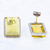Amber drop earrings, 'Misty View' - Rectangular Amber Framed in Sterling Silver Drop Earrings (image 2e) thumbail