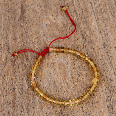 Armband aus Bernsteinperlen - Verstellbares Perlenarmband aus natürlichem mexikanischem Bernstein