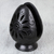 Ceramic napkin holder, 'Pastoral Oaxaca' - Oaxaca Barro Negro Ceramic Egg-Shaped Napkin Holder thumbail