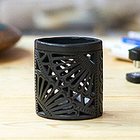 Featured review for Ceramic pencil holder, Oaxacan Oval