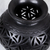 Ceramic decorative vase, 'Oaxacan Stars' - Round Openwork Oaxaca Barro Negro Decorative Ceramic Vase (image 2c) thumbail