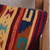 Funda de cojín de lana zapoteca, 'Geometría de mariposa' - Funda de cojín de lana zapoteca geométrica tejida a mano de México