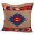 Zapotec wool cushion cover, 'Changing Winds' - Naturally Dyed Handwoven Multicolor Wool Cushion Cover