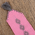 Cotton bookmark, 'Studious Artisan in Blush' - Handwoven Cotton Bookmark in Blush from Mexico (image 2b) thumbail