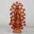 Keramikskulptur - Handgeformte Keramikskulptur der Jungfrau von Guadalupe