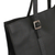 Leather tote bag, 'Market Chic' - Handcrafted Black Leather Tote Bag with Adjustable Straps