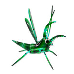 Wood alebrije statuette, 'Cricket Song' - Handcrafted Copal Wood Cricket Alebrije from Mexico