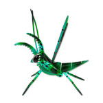 Wood alebrije statuette, 'Cricket Song' - Handcrafted Copal Wood Cricket Alebrije from Mexico