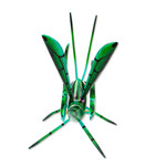 Wood alebrije statuette, 'Cricket Song' - Handcrafted Copal Wood Cricket Alebrije from Mexico