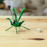 Wood alebrije statuette, 'Cricket Song' - Handcrafted Copal Wood Cricket Alebrije from Mexico