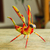 Wood alebrije statuette, 'Chirping Cricket' - Handcrafted Copal Wood Cricket Alebrije from Mexico (image 2) thumbail