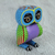 Wood alebrije figurine, 'Night Fantasy' - Wood Owl Sculpture with Hand Painted Star Design from Mexico (image 2) thumbail