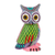 Wood alebrije figurine, 'Nocturnal Mystery' - Handmade Owl with Ear Tufts Alebrije Figurine from Mexico thumbail