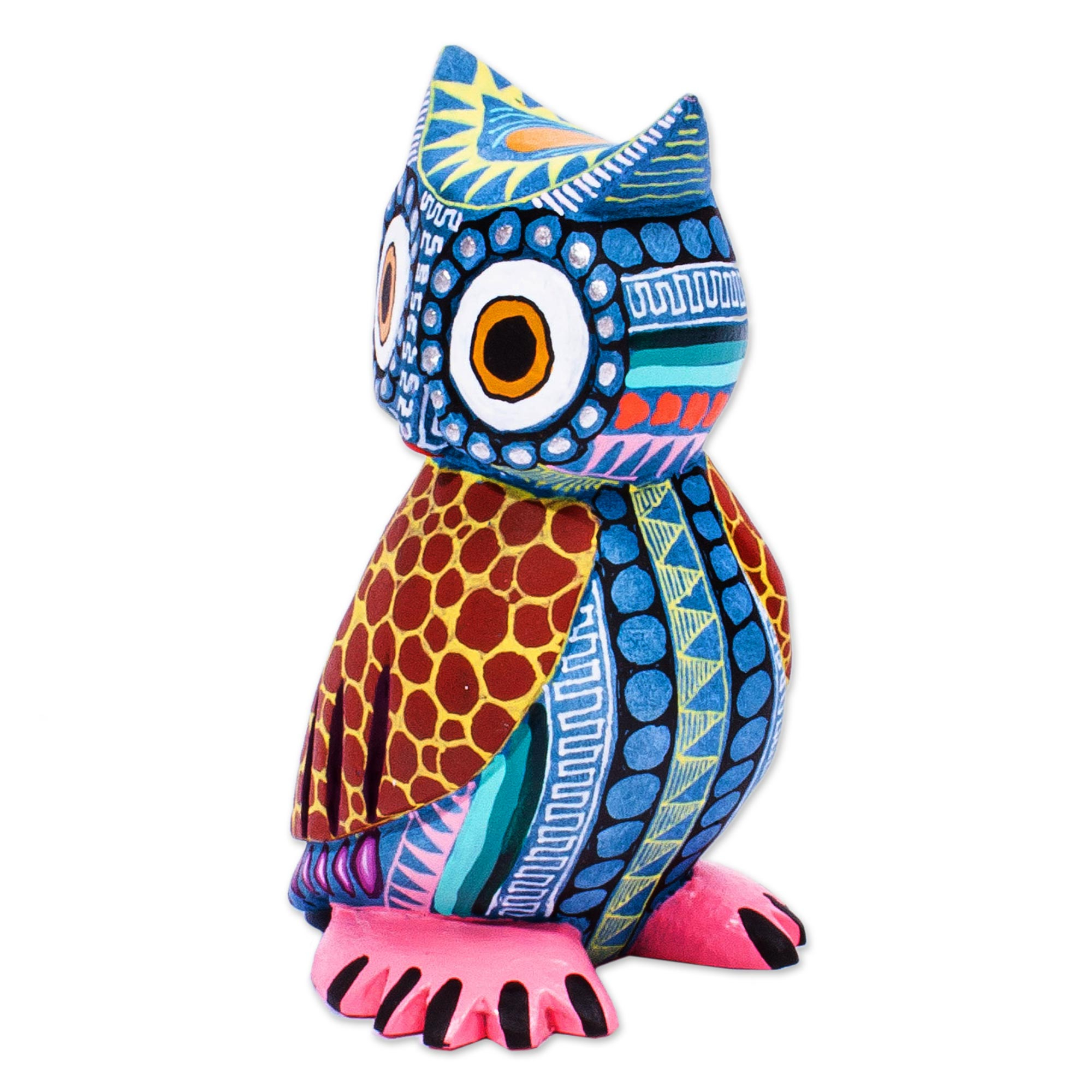 wooden owl figurine