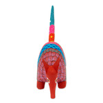 Wood alebrije figurine, 'Delightful Armadillo' - Handcrafted Copal Wood Alebrije Armadillo Figurine