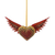 Wood ornament, 'Wings of the Heart' - Copal Wood Heart Shaped Ornament from Mexico (image 2a) thumbail